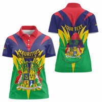 Personalised Mauritius Women Polo Shirt Stella Clavisque Maris Indici