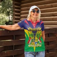 Personalised Mauritius Women Polo Shirt Stella Clavisque Maris Indici