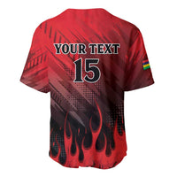 Personalised Mauritius Football Baseball Jersey Allez Les Dodos Grunge Style