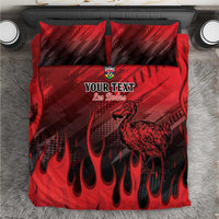 Personalised Mauritius Football Bedding Set Allez Les Dodos Grunge Style