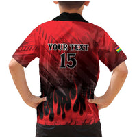 Personalised Mauritius Football Family Matching Mermaid Dress and Hawaiian Shirt Allez Les Dodos Grunge Style