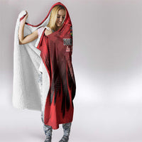 Personalised Mauritius Football Hooded Blanket Allez Les Dodos Grunge Style