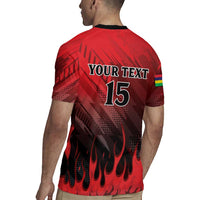 Personalised Mauritius Football Rugby Jersey Allez Les Dodos Grunge Style