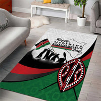 Happy Kenya Madaraka Day Area Rug Maasai Shield - Kenyan Pattern