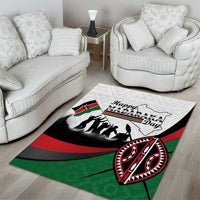 Happy Kenya Madaraka Day Area Rug Maasai Shield - Kenyan Pattern