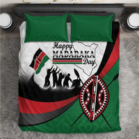 Happy Kenya Madaraka Day Bedding Set Maasai Shield - Kenyan Pattern