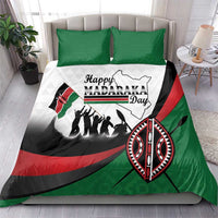 Happy Kenya Madaraka Day Bedding Set Maasai Shield - Kenyan Pattern