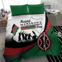 Happy Kenya Madaraka Day Bedding Set Maasai Shield - Kenyan Pattern