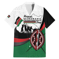 Personalised Happy Kenya Madaraka Day Family Matching Mermaid Dress and Hawaiian Shirt Maasai Shield - Kenyan Pattern