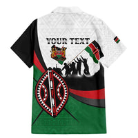 Personalised Happy Kenya Madaraka Day Family Matching Mermaid Dress and Hawaiian Shirt Maasai Shield - Kenyan Pattern