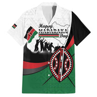 Personalised Happy Kenya Madaraka Day Family Matching Puletasi and Hawaiian Shirt Maasai Shield - Kenyan Pattern
