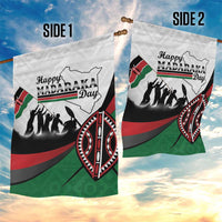 Happy Kenya Madaraka Day Garden Flag Maasai Shield - Kenyan Pattern