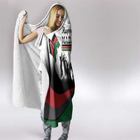 Happy Kenya Madaraka Day Hooded Blanket Maasai Shield - Kenyan Pattern