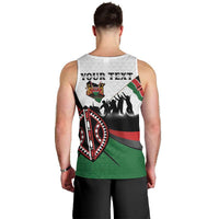Personalised Happy Kenya Madaraka Day Men Tank Top Maasai Shield - Kenyan Pattern