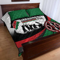 Happy Kenya Madaraka Day Quilt Bed Set Maasai Shield - Kenyan Pattern