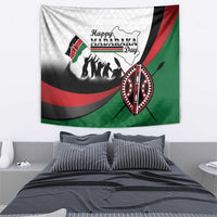 Happy Kenya Madaraka Day Tapestry Maasai Shield - Kenyan Pattern