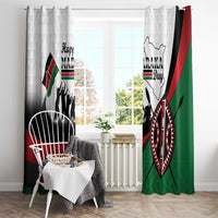 Happy Kenya Madaraka Day Window Curtain Maasai Shield - Kenyan Pattern