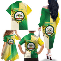 Personalised Nairobi Kenya Family Matching Off The Shoulder Long Sleeve Dress and Hawaiian Shirt The Green City under the Sun