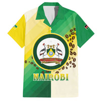 Personalised Nairobi Kenya Family Matching Off The Shoulder Long Sleeve Dress and Hawaiian Shirt The Green City under the Sun