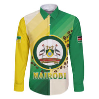 Personalised Nairobi Kenya Family Matching Off Shoulder Short Dress and Hawaiian Shirt The Green City under the Sun