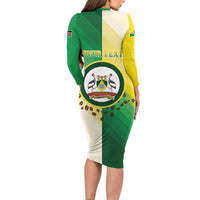 Personalised Nairobi Kenya Long Sleeve Bodycon Dress The Green City under the Sun