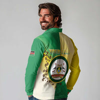 Personalised Nairobi Kenya Long Sleeve Polo Shirt The Green City under the Sun
