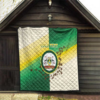 Personalised Nairobi Kenya Quilt The Green City under the Sun