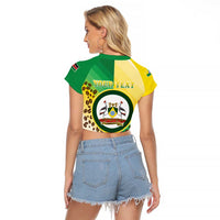 Personalised Nairobi Kenya Raglan Cropped T Shirt The Green City under the Sun