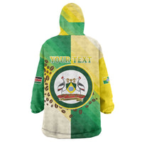 Personalised Nairobi Kenya Wearable Blanket Hoodie The Green City under the Sun
