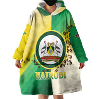 Personalised Nairobi Kenya Wearable Blanket Hoodie The Green City under the Sun
