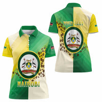 Personalised Nairobi Kenya Women Polo Shirt The Green City under the Sun