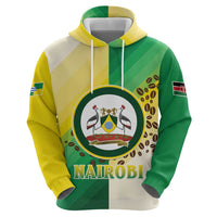 Personalised Nairobi Kenya Zip Hoodie The Green City under the Sun