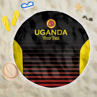 Uganda Rugby Custom Beach Blanket Go Cranes