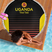 Uganda Rugby Custom Beach Blanket Go Cranes