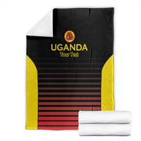 Uganda Rugby Custom Blanket Go Cranes