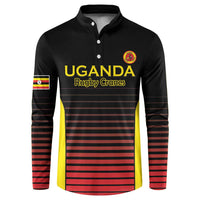 Uganda Rugby Custom Button Sweatshirt Go Cranes