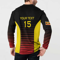 Uganda Rugby Custom Button Sweatshirt Go Cranes