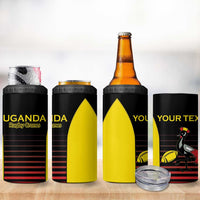 Uganda Rugby Custom 4 in 1 Can Cooler Tumbler Go Cranes