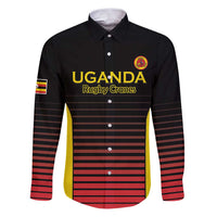 Uganda Rugby Custom Family Matching Puletasi and Hawaiian Shirt Go Cranes