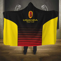 Uganda Rugby Custom Hooded Blanket Go Cranes
