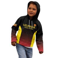 Uganda Rugby Custom Kid Hoodie Go Cranes