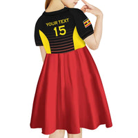 Uganda Rugby Custom Kid Short Sleeve Dress Go Cranes