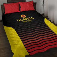 Uganda Rugby Custom Quilt Bed Set Go Cranes