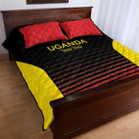 Uganda Rugby Custom Quilt Bed Set Go Cranes
