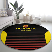 Uganda Rugby Custom Round Carpet Go Cranes
