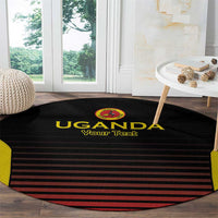 Uganda Rugby Custom Round Carpet Go Cranes