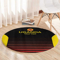 Uganda Rugby Custom Round Carpet Go Cranes