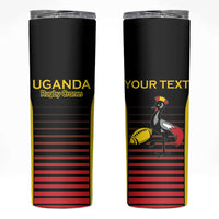 Uganda Rugby Custom Skinny Tumbler Go Cranes