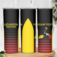 Uganda Rugby Custom Skinny Tumbler Go Cranes