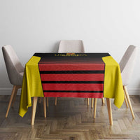 Uganda Rugby Custom Tablecloth Go Cranes